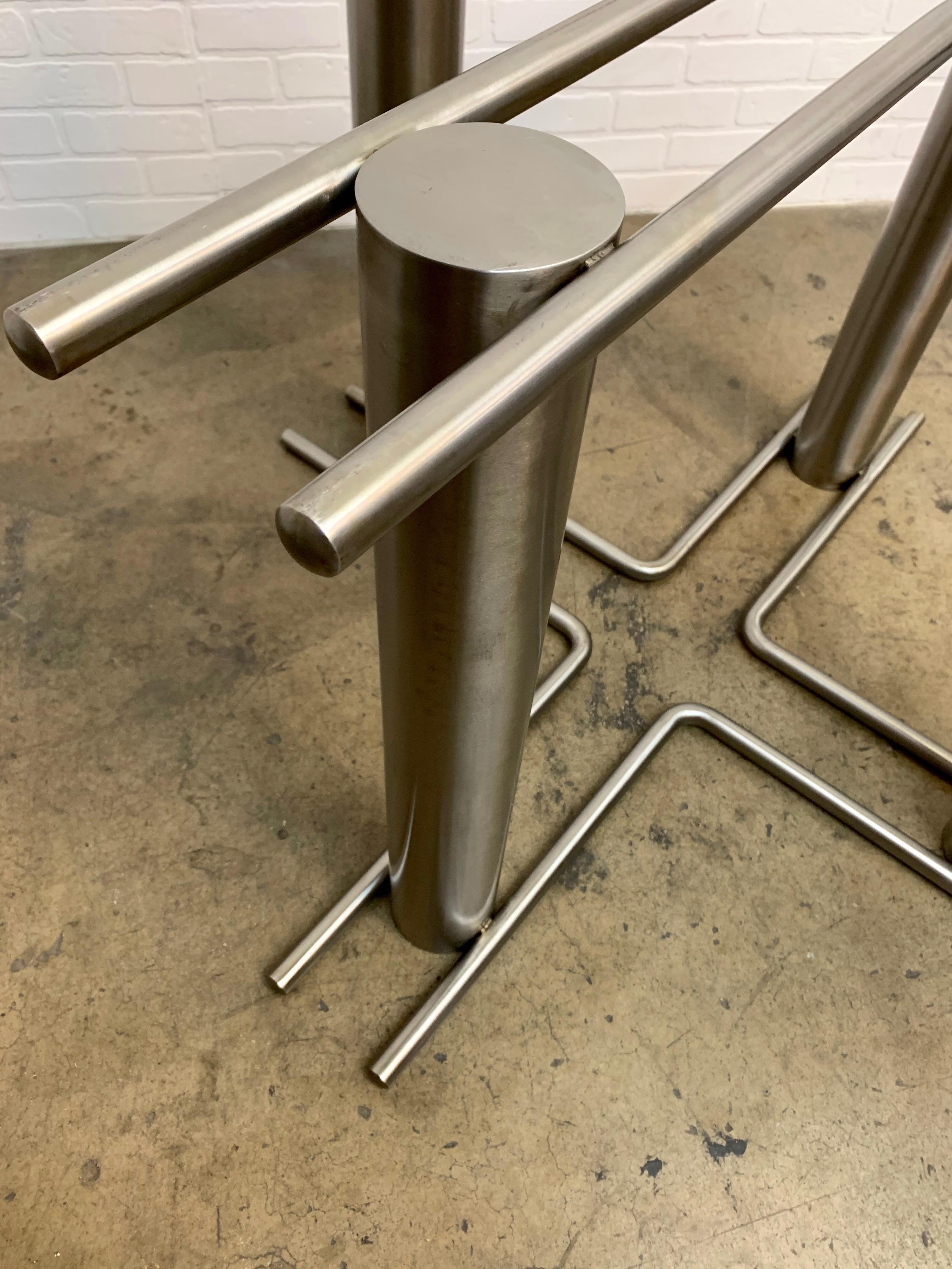 Modernist Stainless Steel Dining Table 11