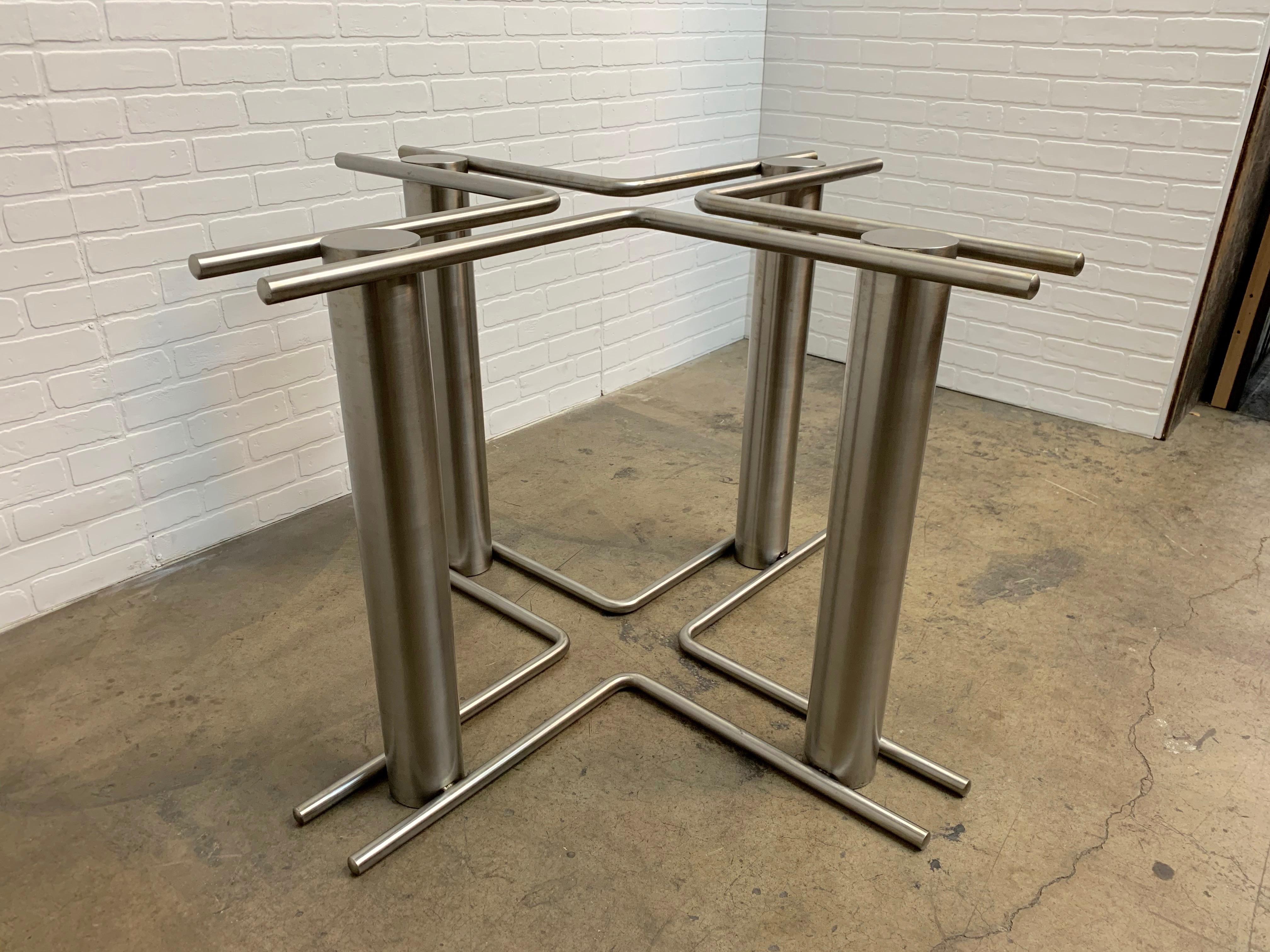 Modernist Stainless Steel Dining Table 1