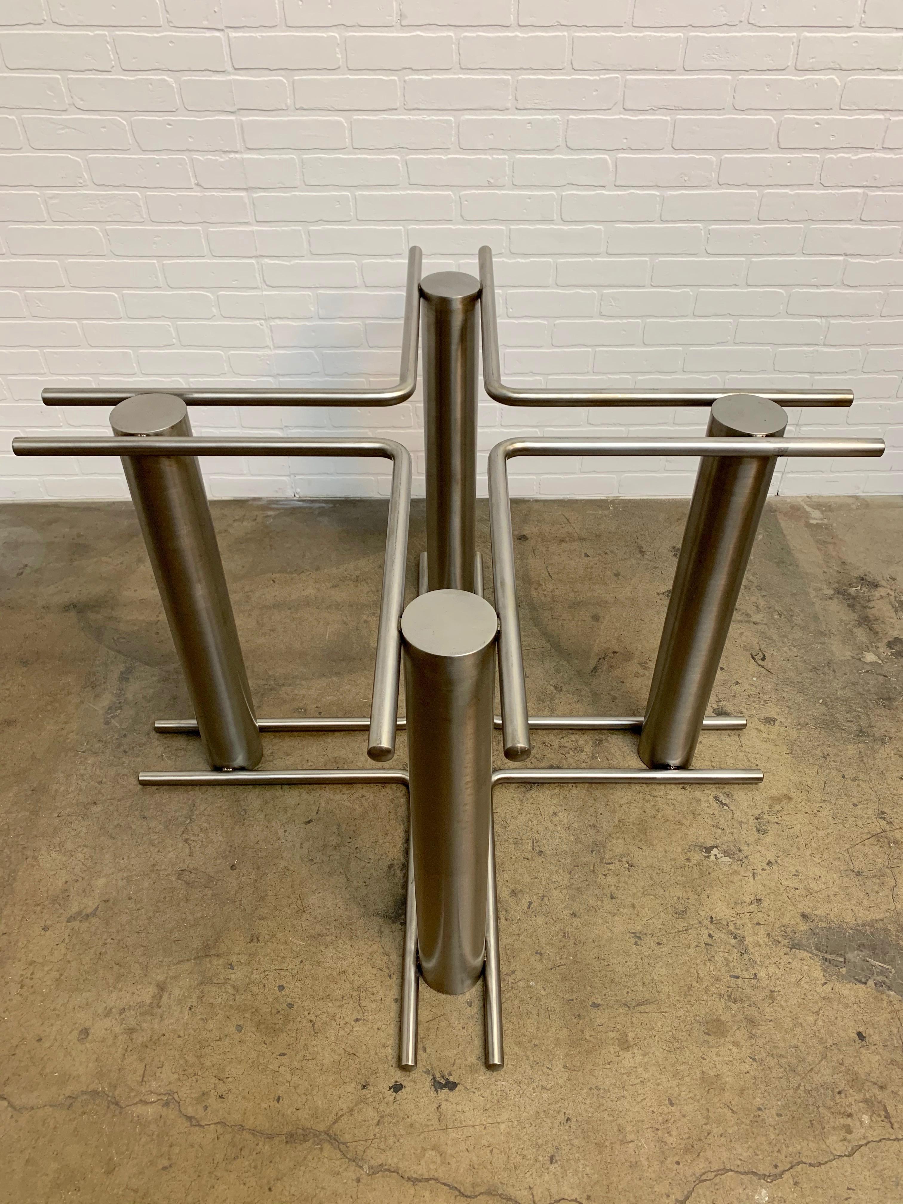 Modernist Stainless Steel Dining Table 2