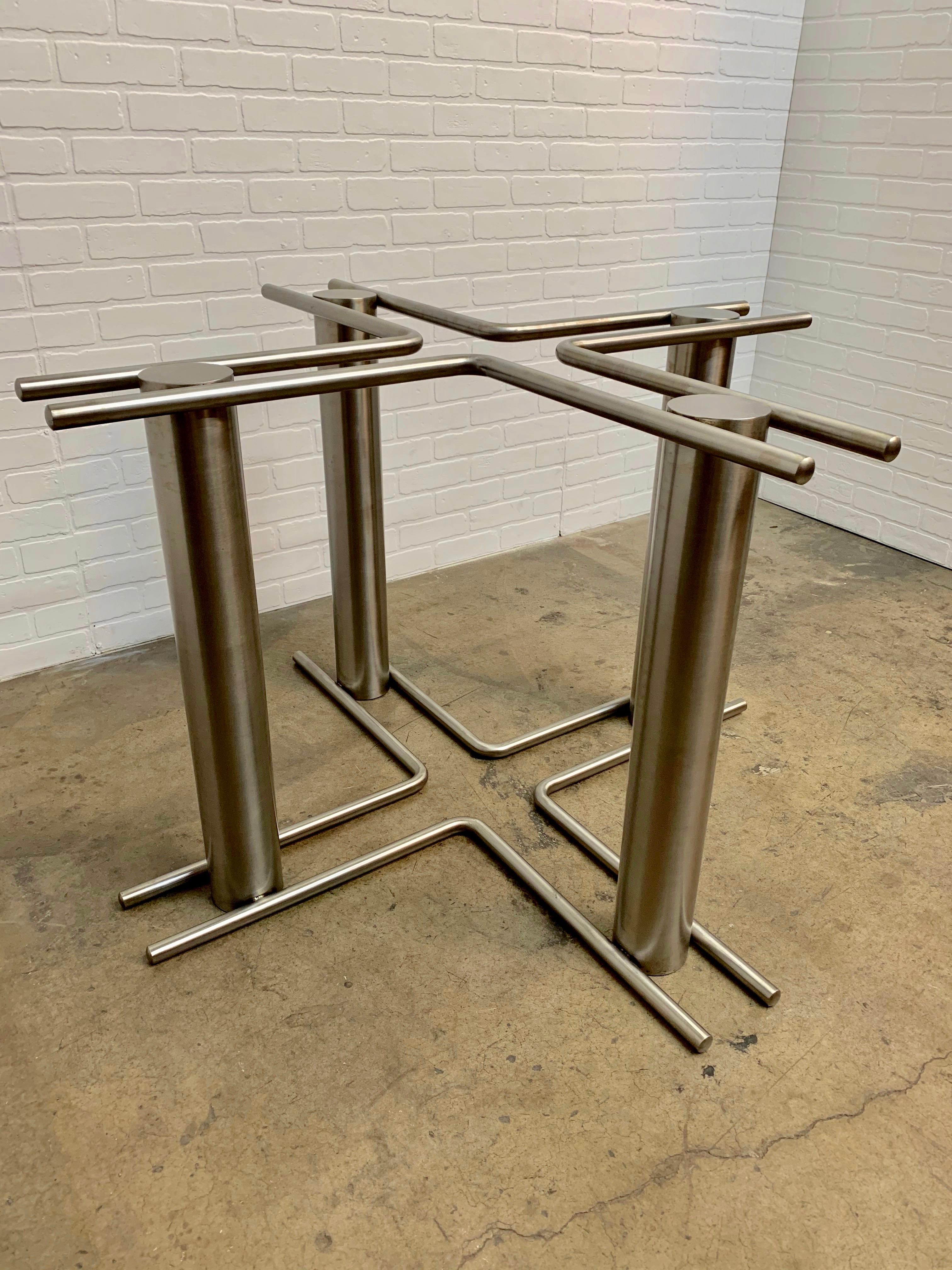Modernist Stainless Steel Dining Table 4