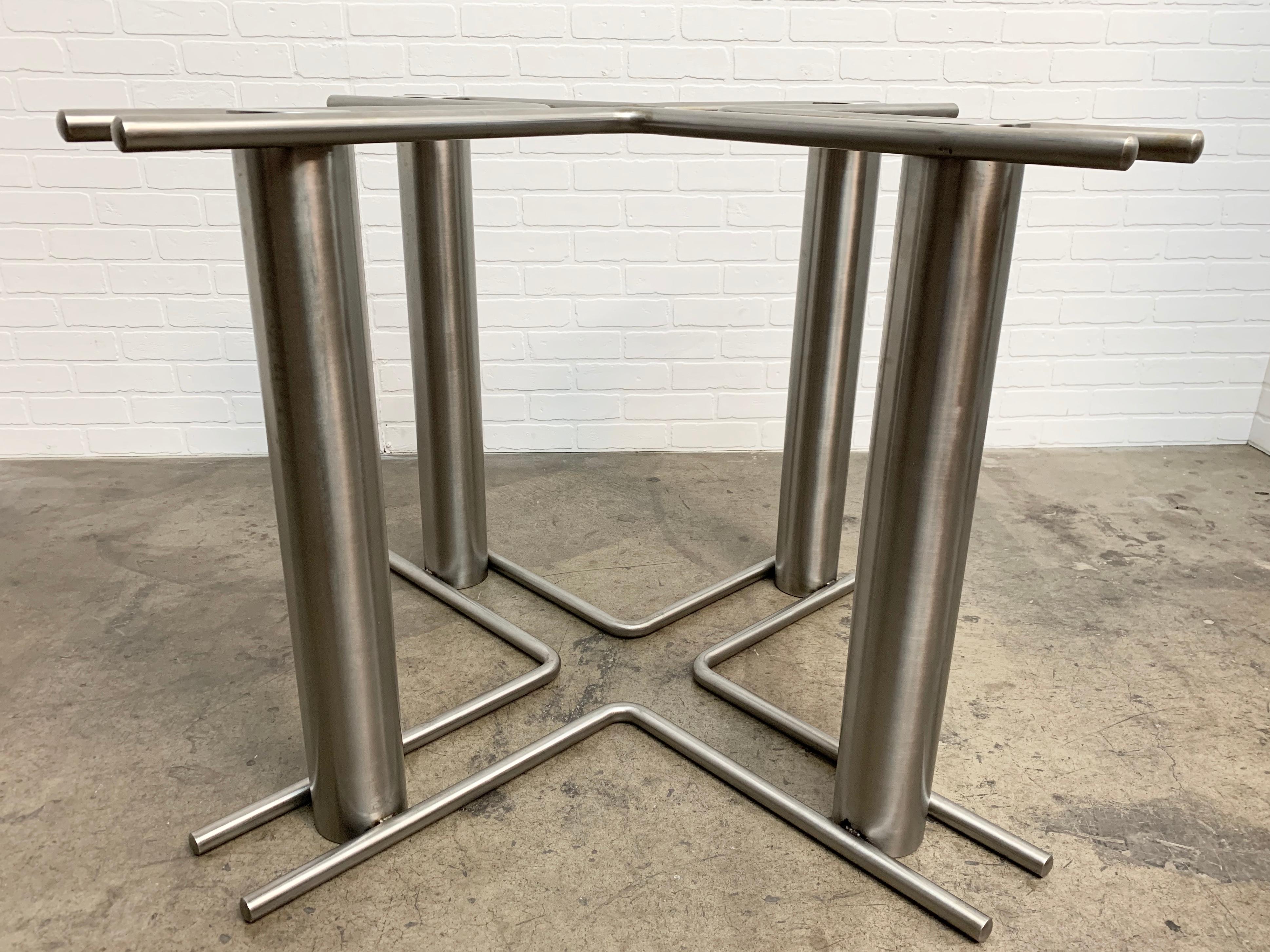 Modernist Stainless Steel Dining Table 5