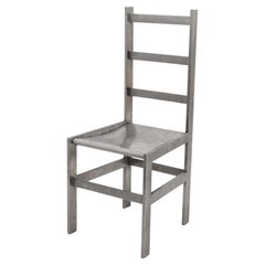 Modernist Stainless Steel Ladderback Chair