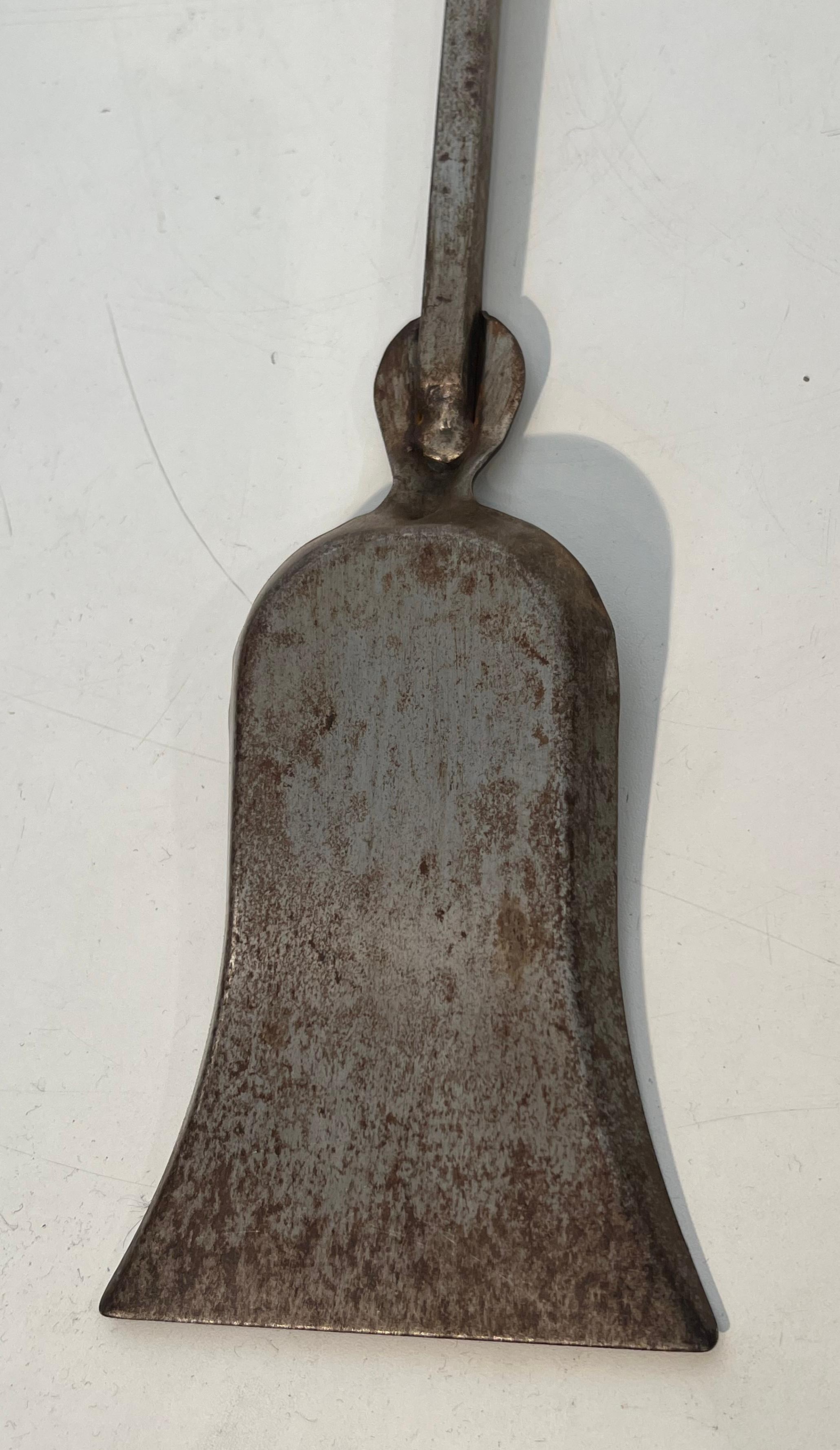 Modernist Steel Fireplace Tools on Stand For Sale 9