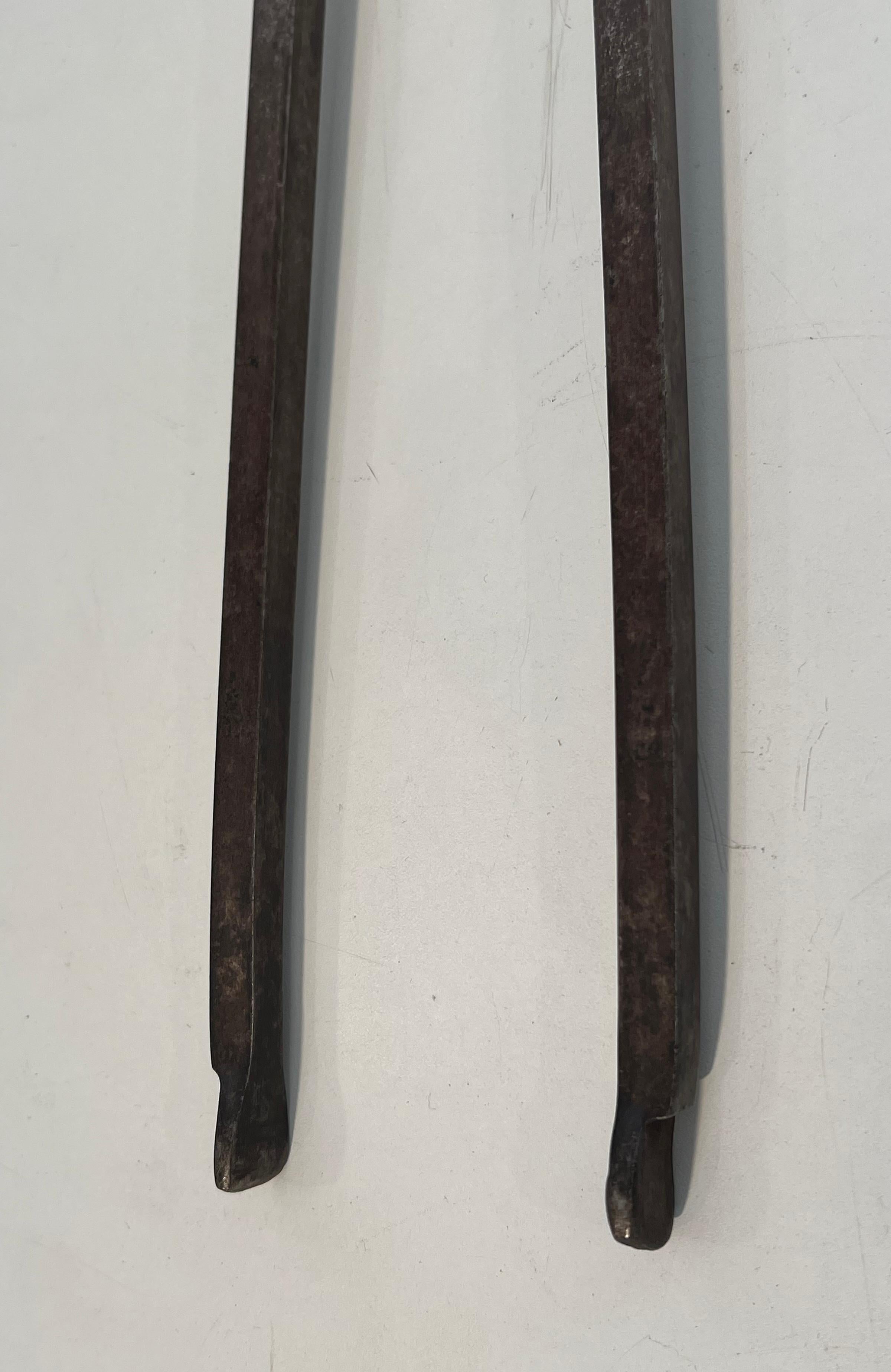 Modernist Steel Fireplace Tools on Stand For Sale 11