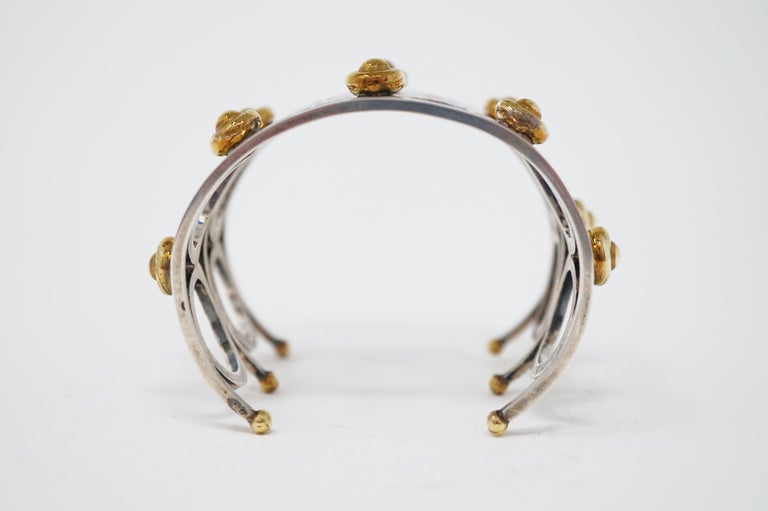 Silver Studio Modernist Cuff circa 1970