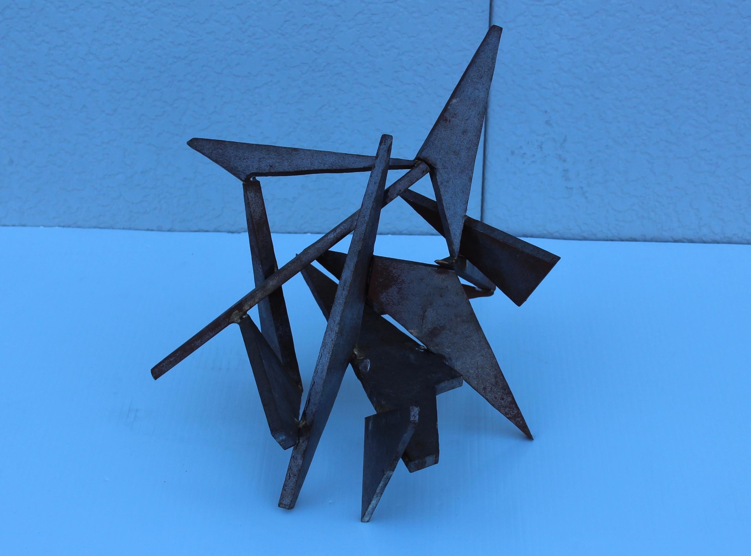 Mid-Century Modern Modernist Steel Table Sculpture