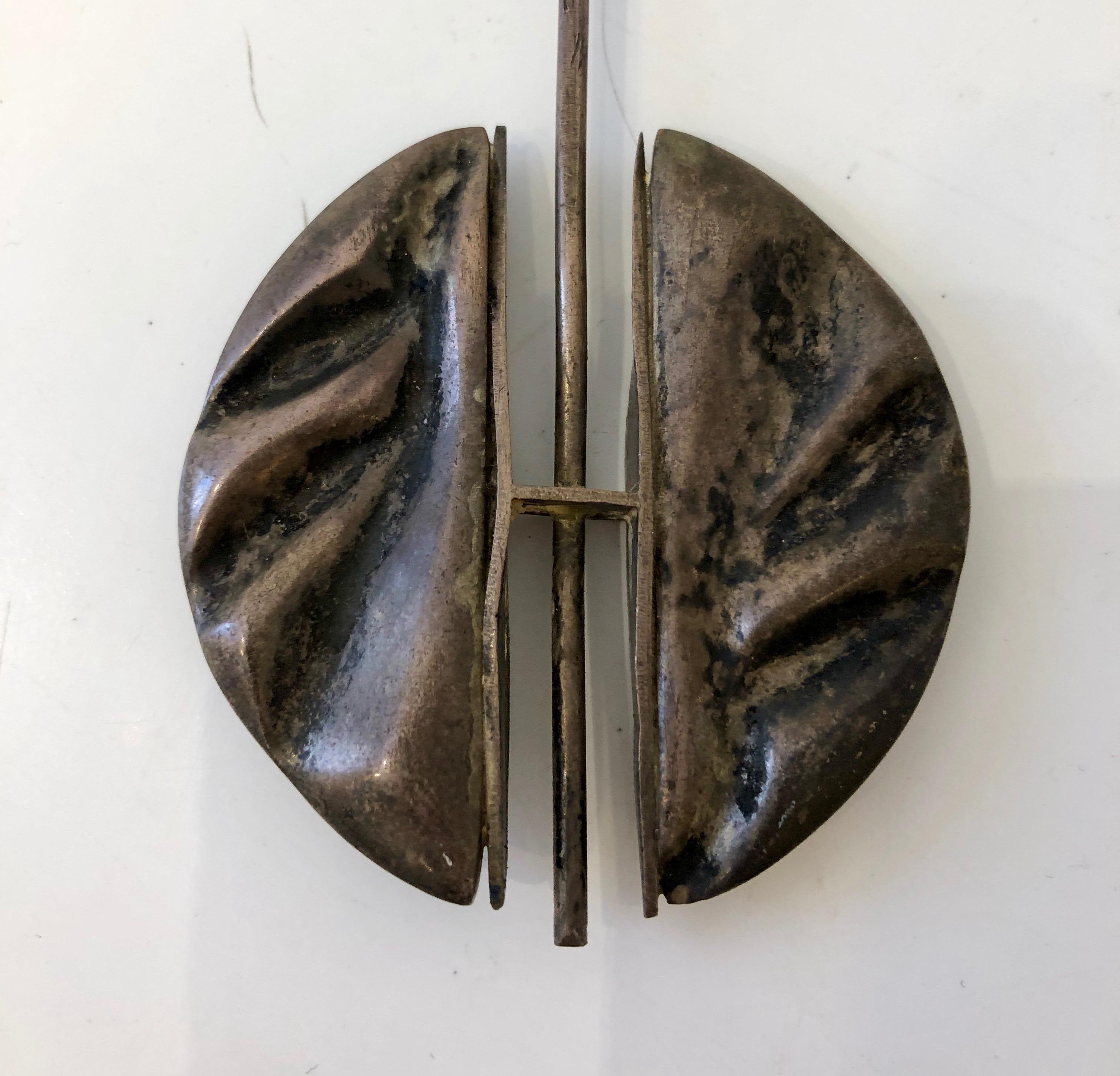 Groovy abstract design. Signed and hallmarked.