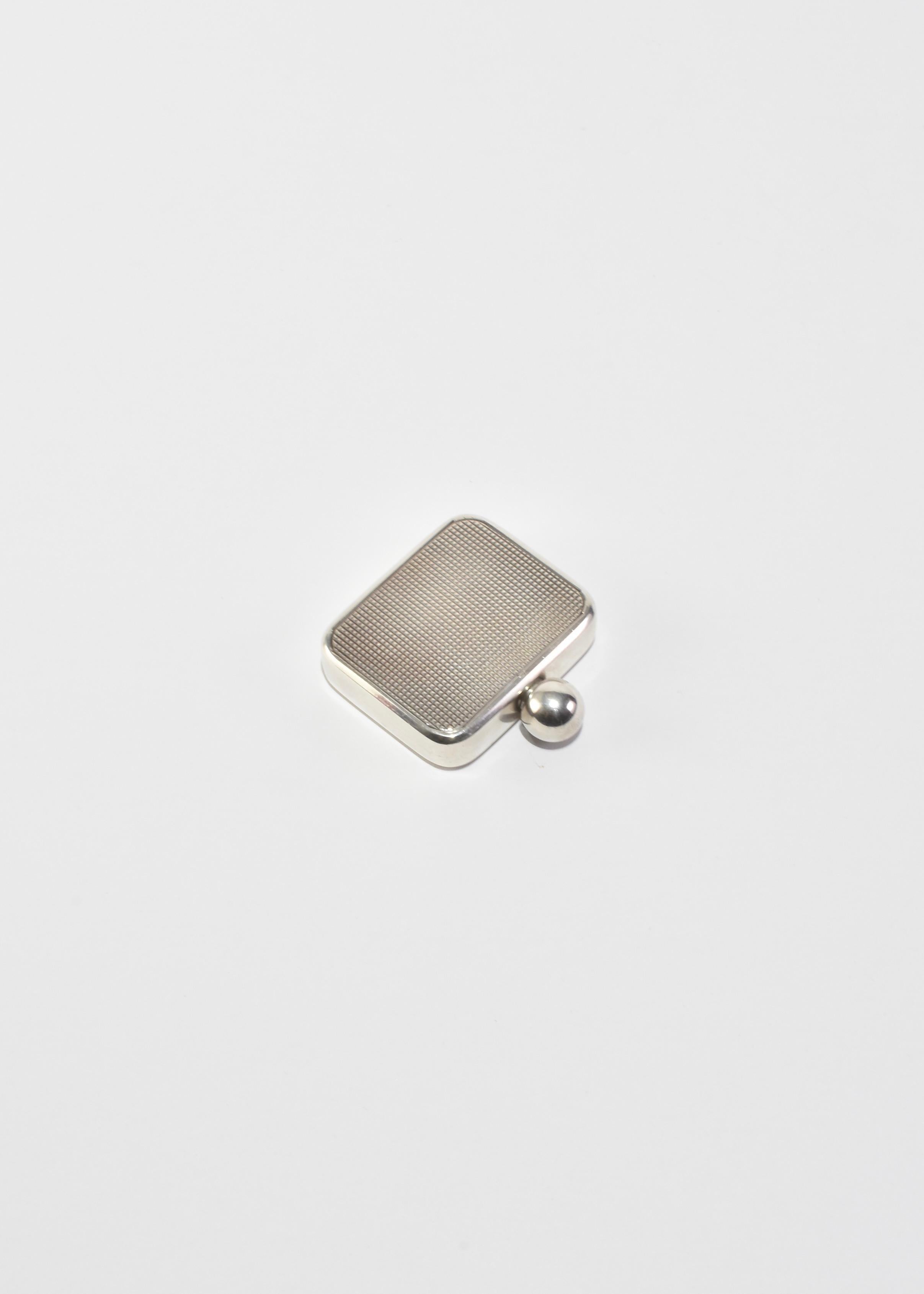 Modernistische Sterling-Parfümflasche (Sterlingsilber) im Angebot