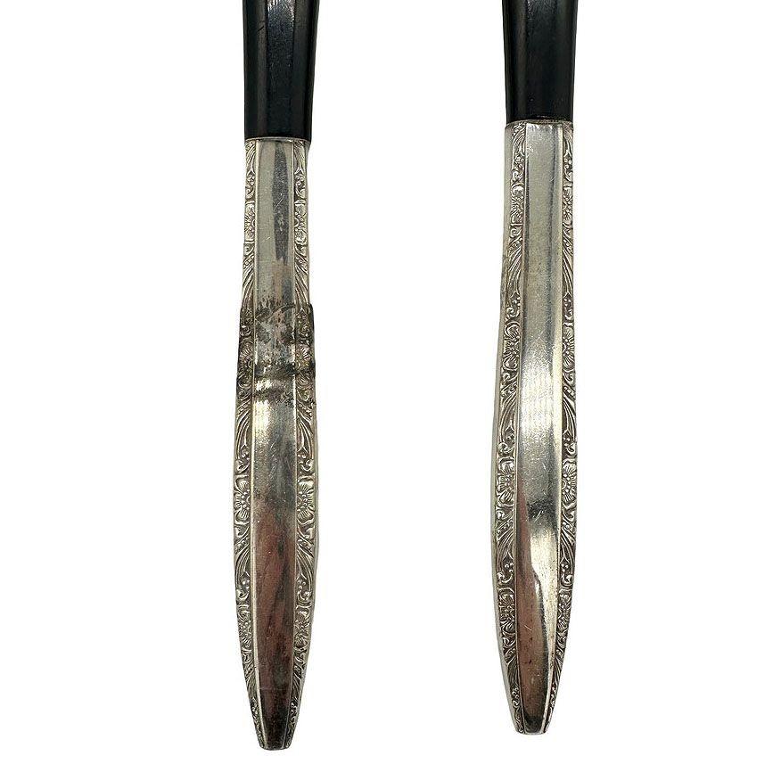 Mid-Century Modern Services à salade modernistes en argent sterling de Wallace Silver en vente
