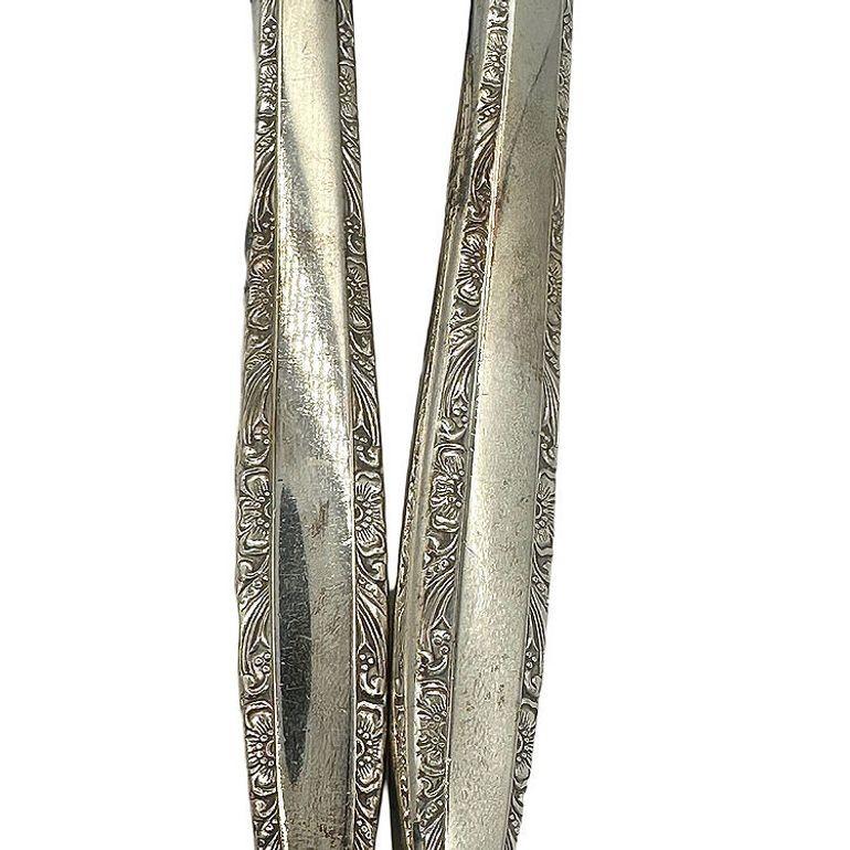 Américain Services à salade modernistes en argent sterling de Wallace Silver en vente