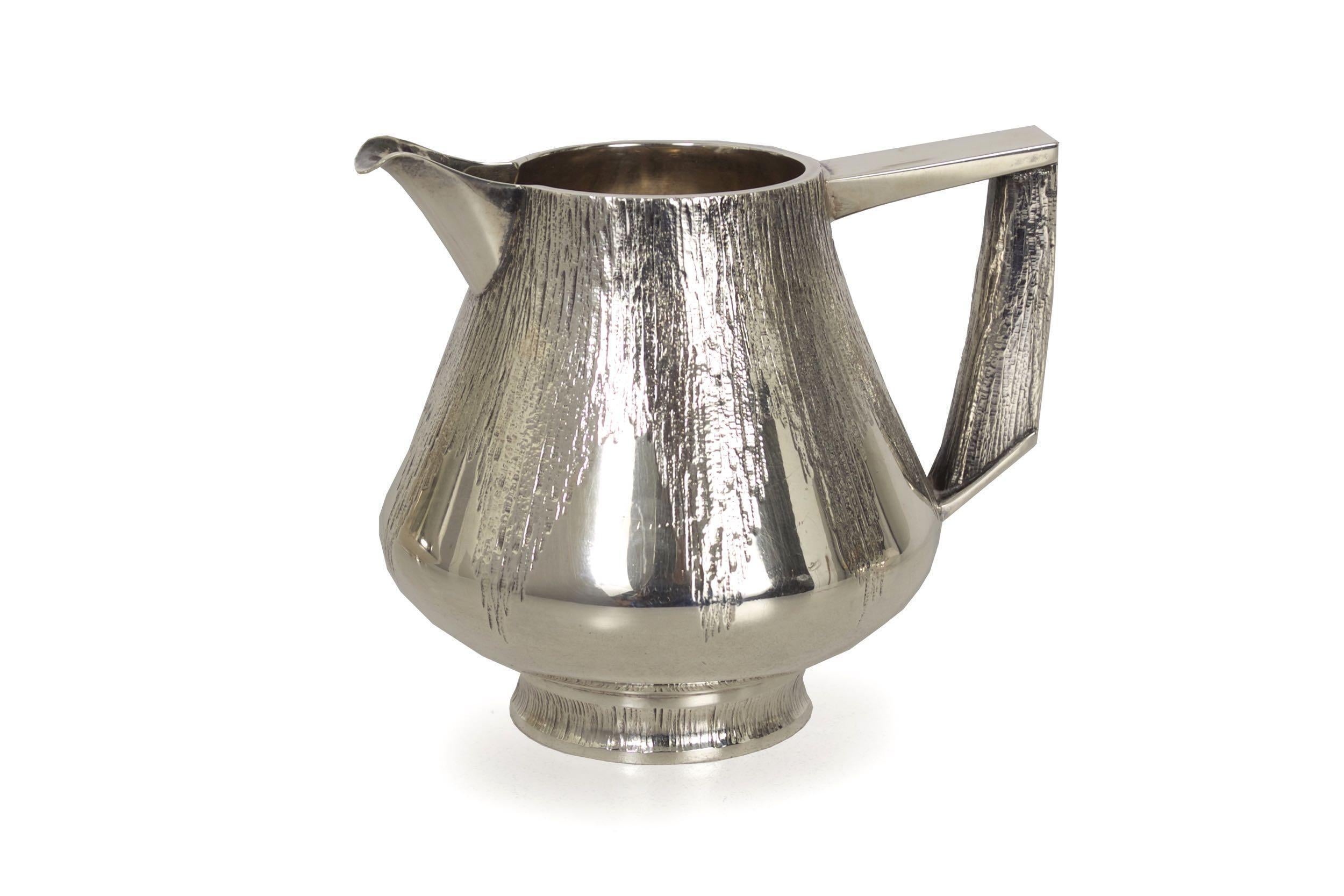Modernist Sterling Silver 3-Piece Tea or Coffee Service by Peter Lunn, London For Sale 3