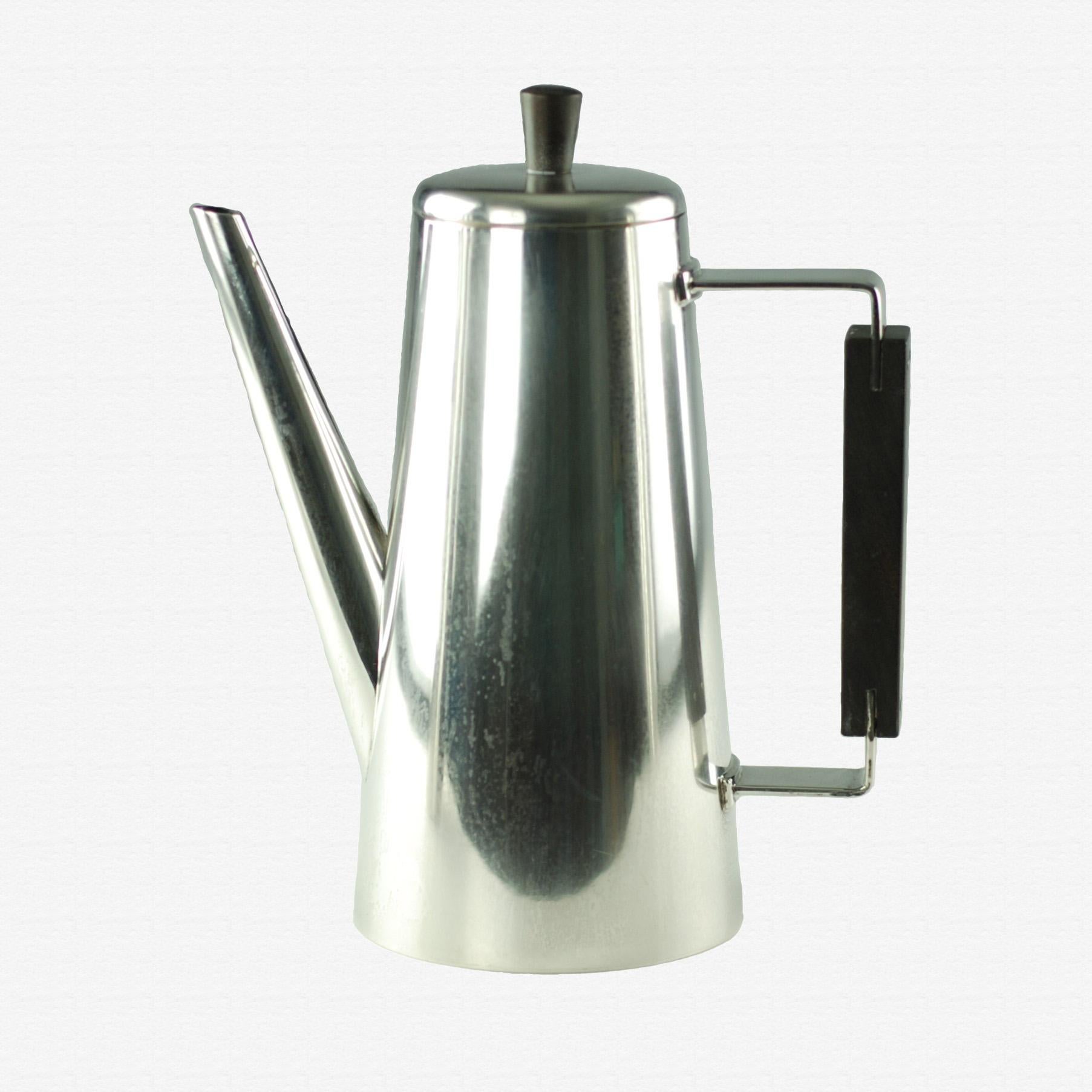 modern silver tea set