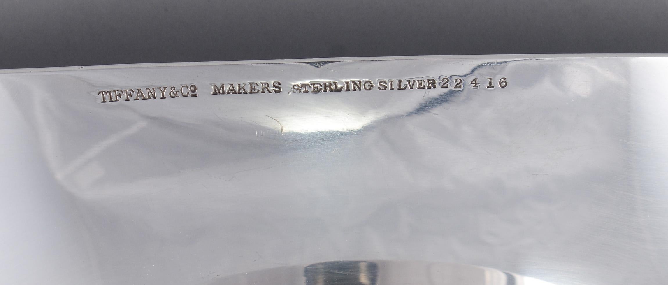 Modernist Sterling Silver Centerpiece Bowl by Tiffany & Co. In Good Condition In San Mateo, CA