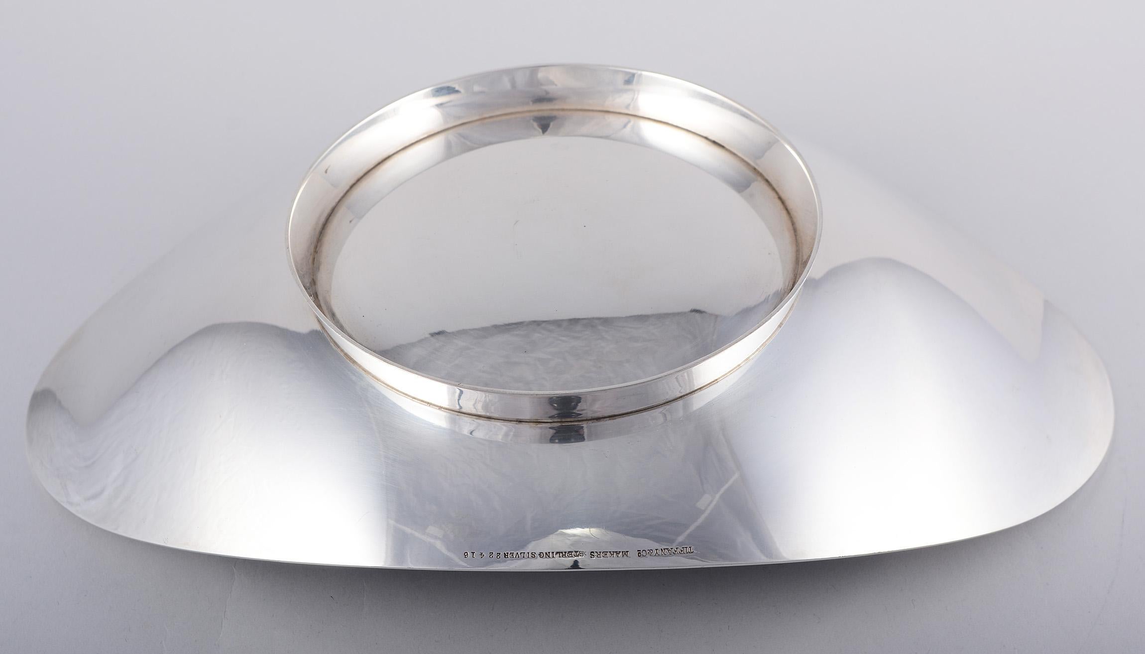 20th Century Modernist Sterling Silver Centerpiece Bowl by Tiffany & Co.