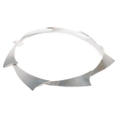 Collana modernista in argento sterling di Noble Smith