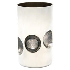 Modernist Sterling Silver Kiddush Cup by Carmel Shabi, Israel, 2006