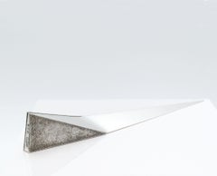 Coltello da carta modernista in argento Sterling Londra 1971 Di George Grant Macdonald