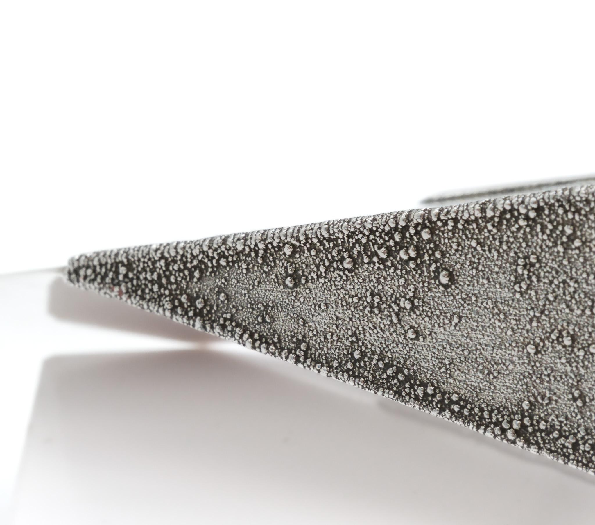 Fait main Couteau de papier moderniste en argent sterling London 1971 par George Grant Macdonald en vente