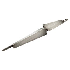 Modernist Sterling Silver Torah Pointer by Carmel Shabi, Israel, Circa 2000