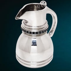 Modernist Sterling SilverJug Pitcher Ewer London, 1998 Ian Calvert