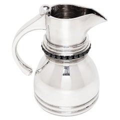 Modernist Sterling SilverJug Pitcher Ewer London, 1998 Ian Calvert