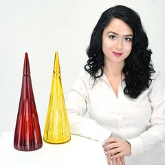 Modernist Steuben Decanters, Rare and Exceptional