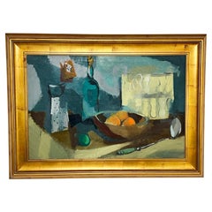 Modernist Still Life by Washington D.C. Artist Leonard Maurer Circa 1950s