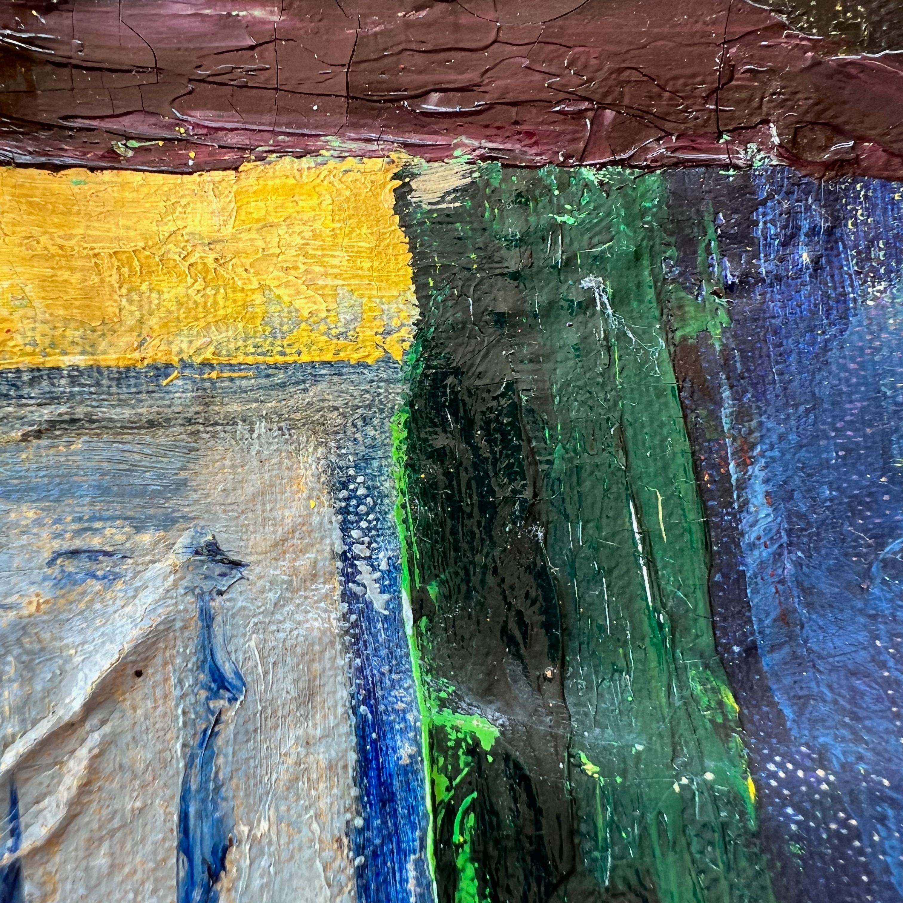 Wall Art Installation: Ceramic Plates + Oil on Canvas - 