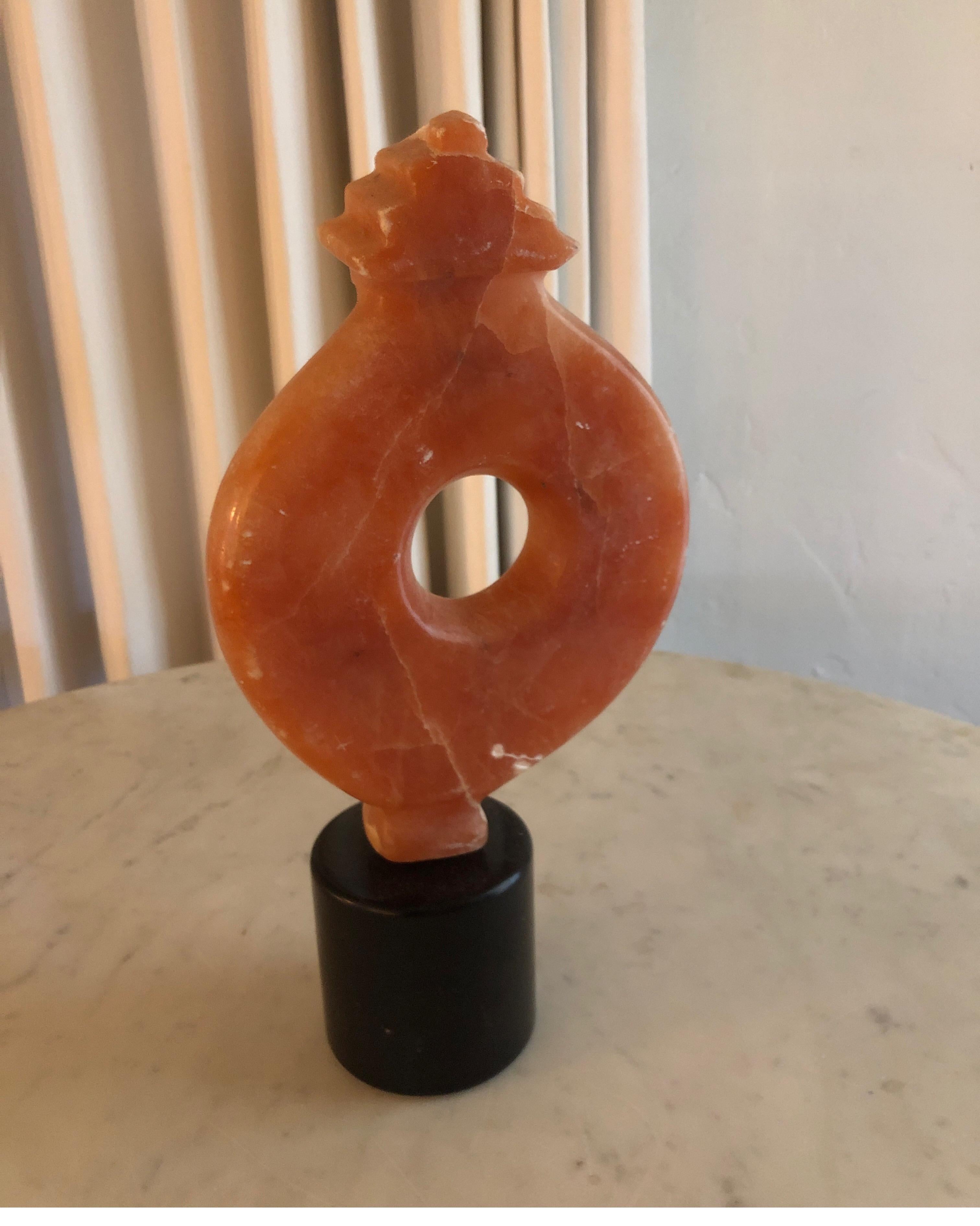 Modernist stone sculpture, Signed Yehuda Dodd Roth In Good Condition For Sale In Los Angeles, CA