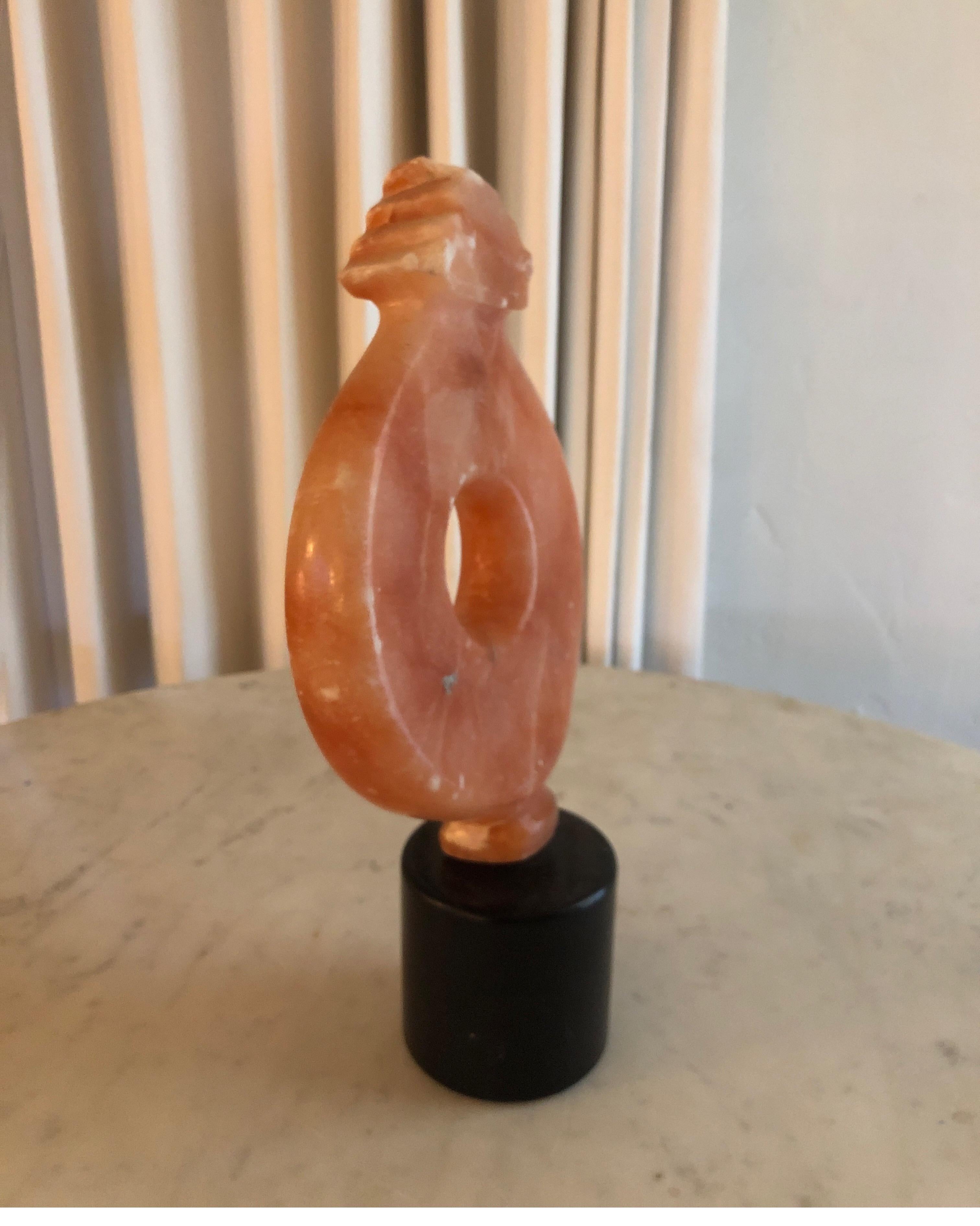 Stone Modernist stone sculpture, Signed Yehuda Dodd Roth For Sale