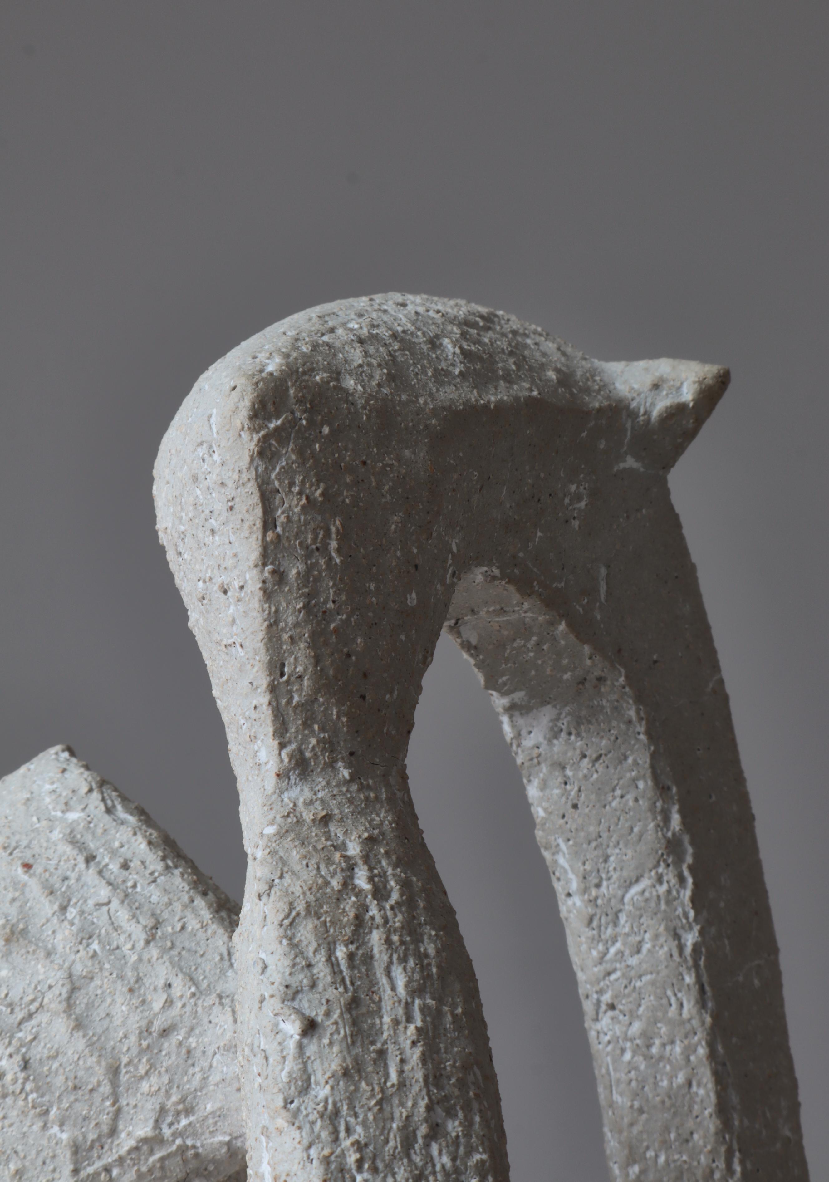Escultura modernista de gres de Sakari Vapaavuori en Arabia, Finlandia, años 60 4