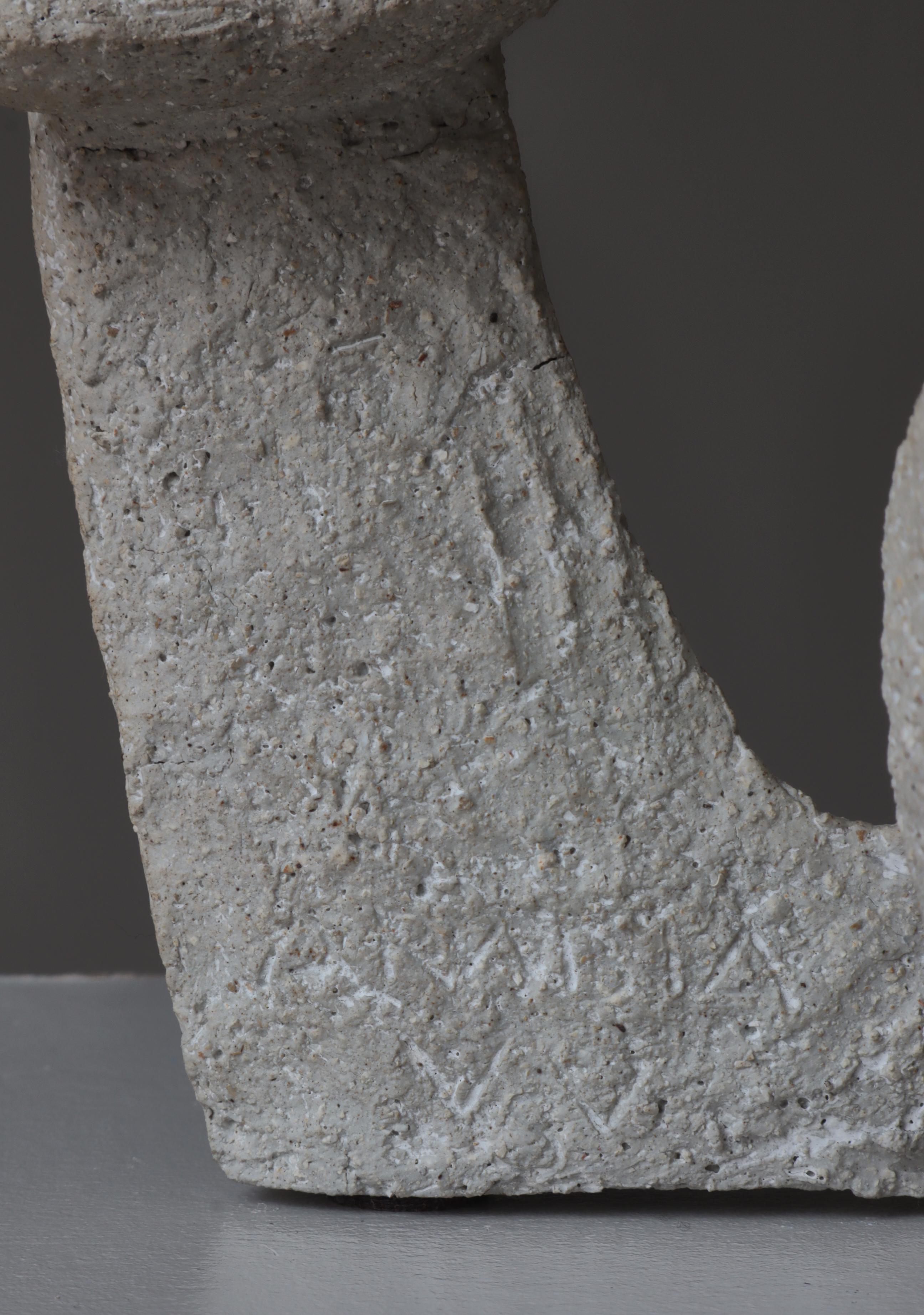 Escultura modernista de gres de Sakari Vapaavuori en Arabia, Finlandia, años 60 10