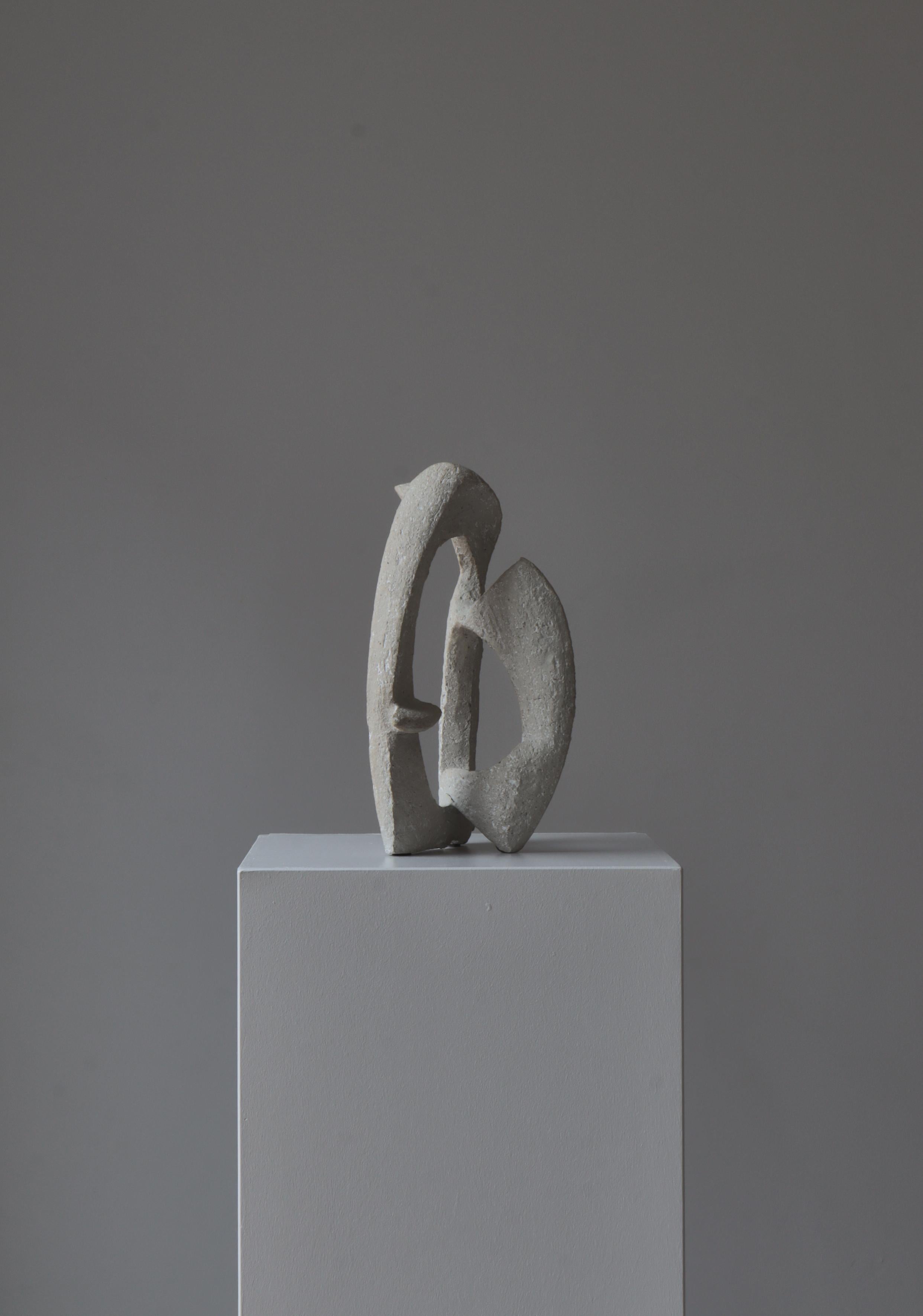 Escultura modernista de gres de Sakari Vapaavuori en Arabia, Finlandia, años 60 Gres
