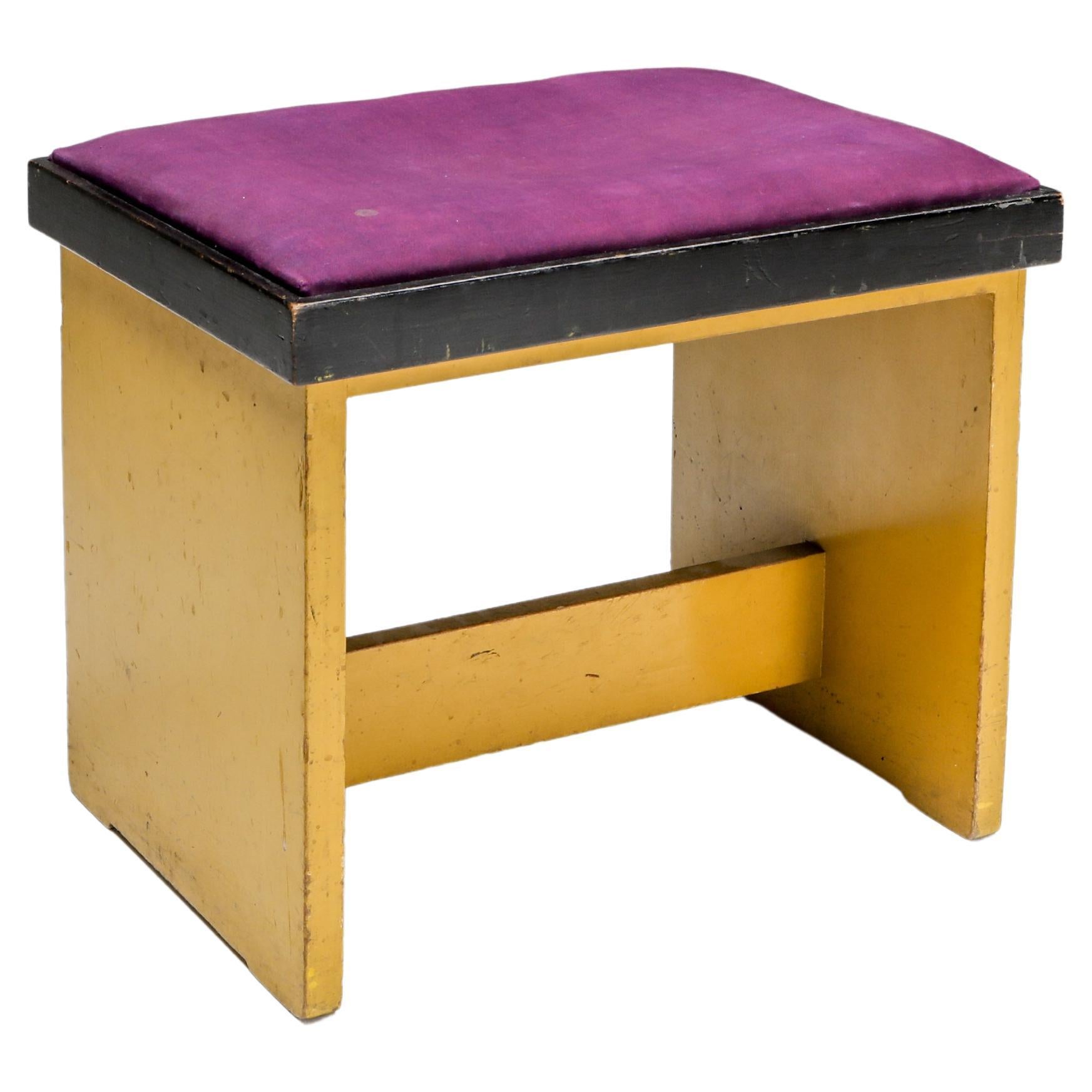 Modernist Stool by H. Wouda, 1924 For Sale