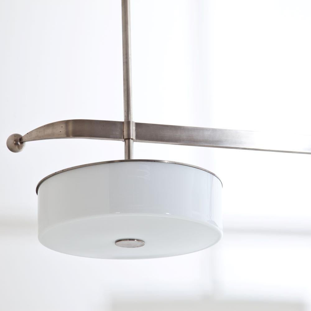 Modernist Streamlined Ceiling Light, 1930s In Good Condition For Sale In New York, NY
