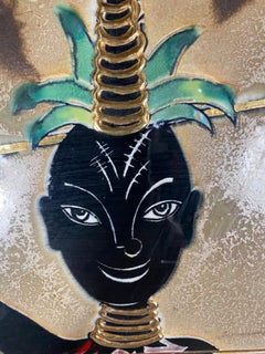 Modernist Studio Ceramic Tile Art by Irina Lorin