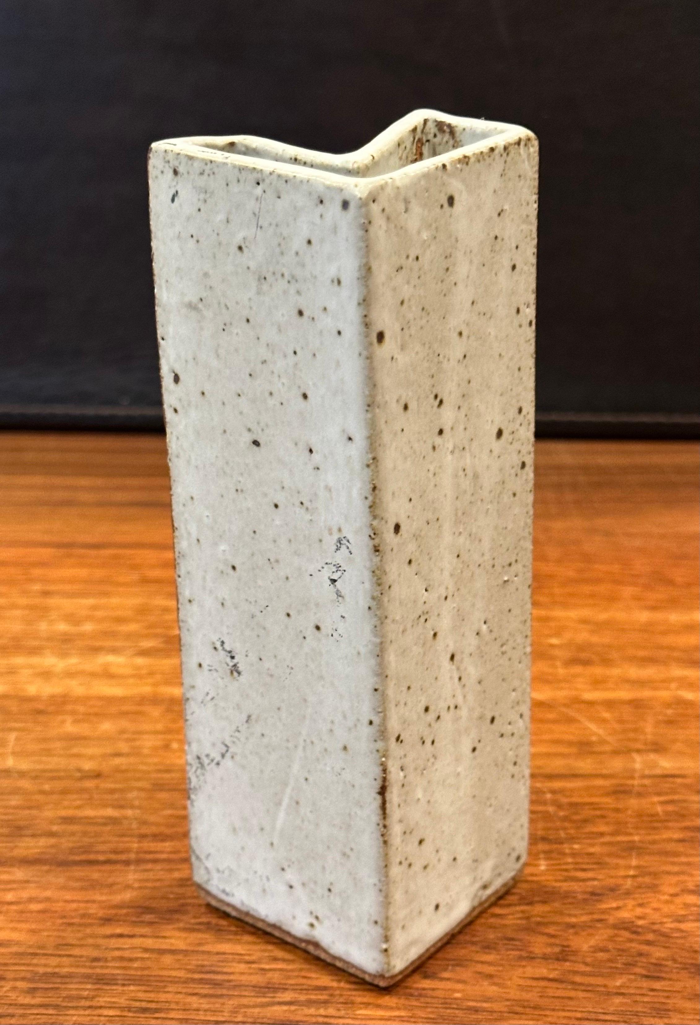 Modernist Studio Pottery Stoneware Vase - Signed For Sale 6