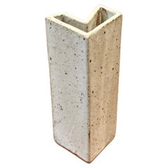 Modernist Studio Pottery Stoneware Vase - Signed
