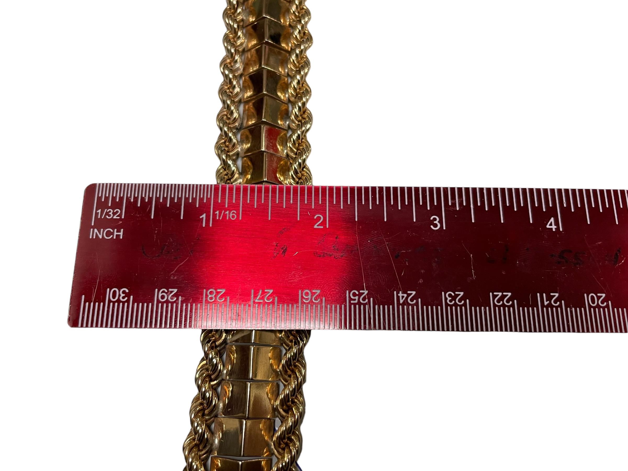 Bracelet à maillons en or 18K de style moderniste en vente 10