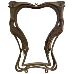 Modernist Style Frame, Carved Tropical Wood, 20th Century