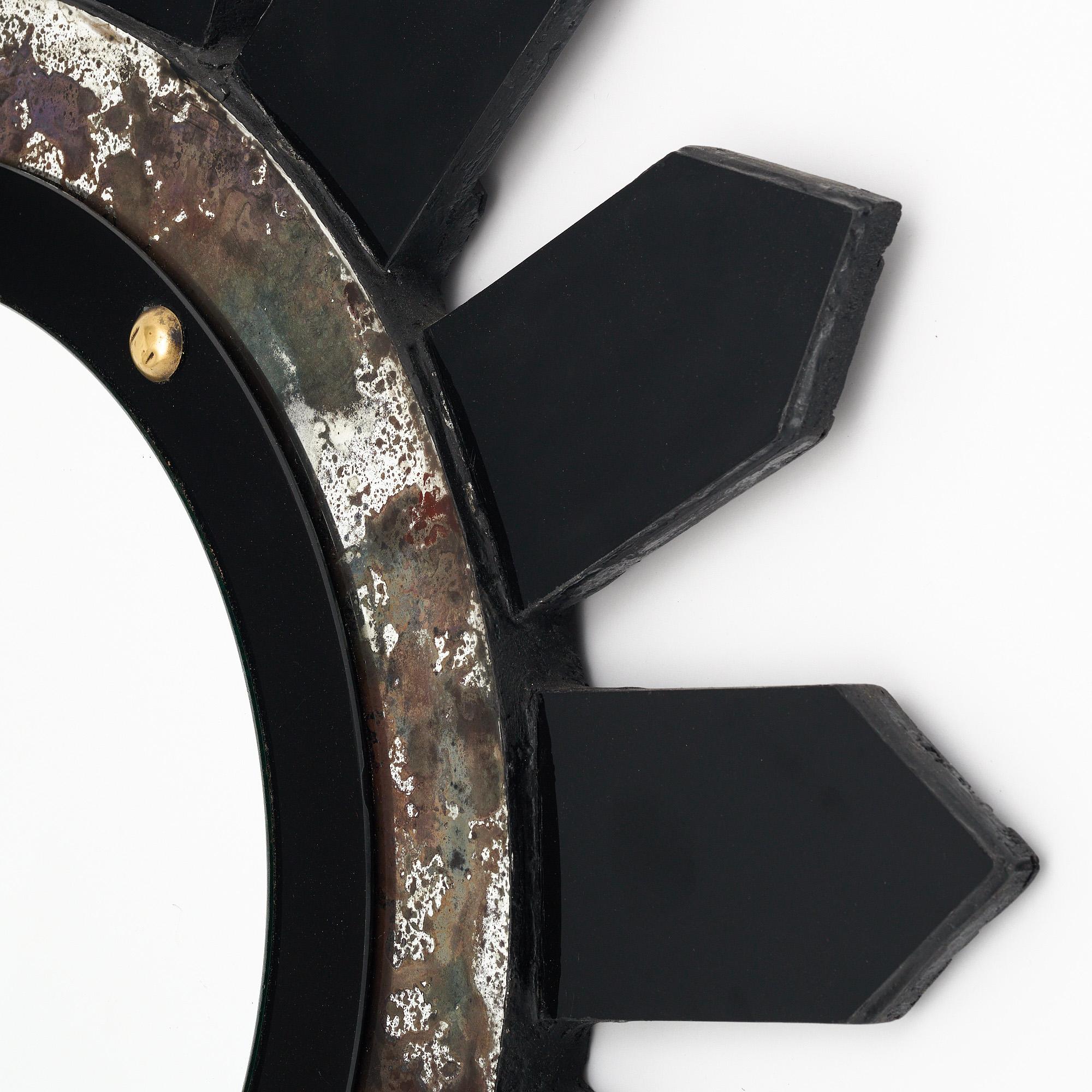 Modernist Sunburst Mirror For Sale 1