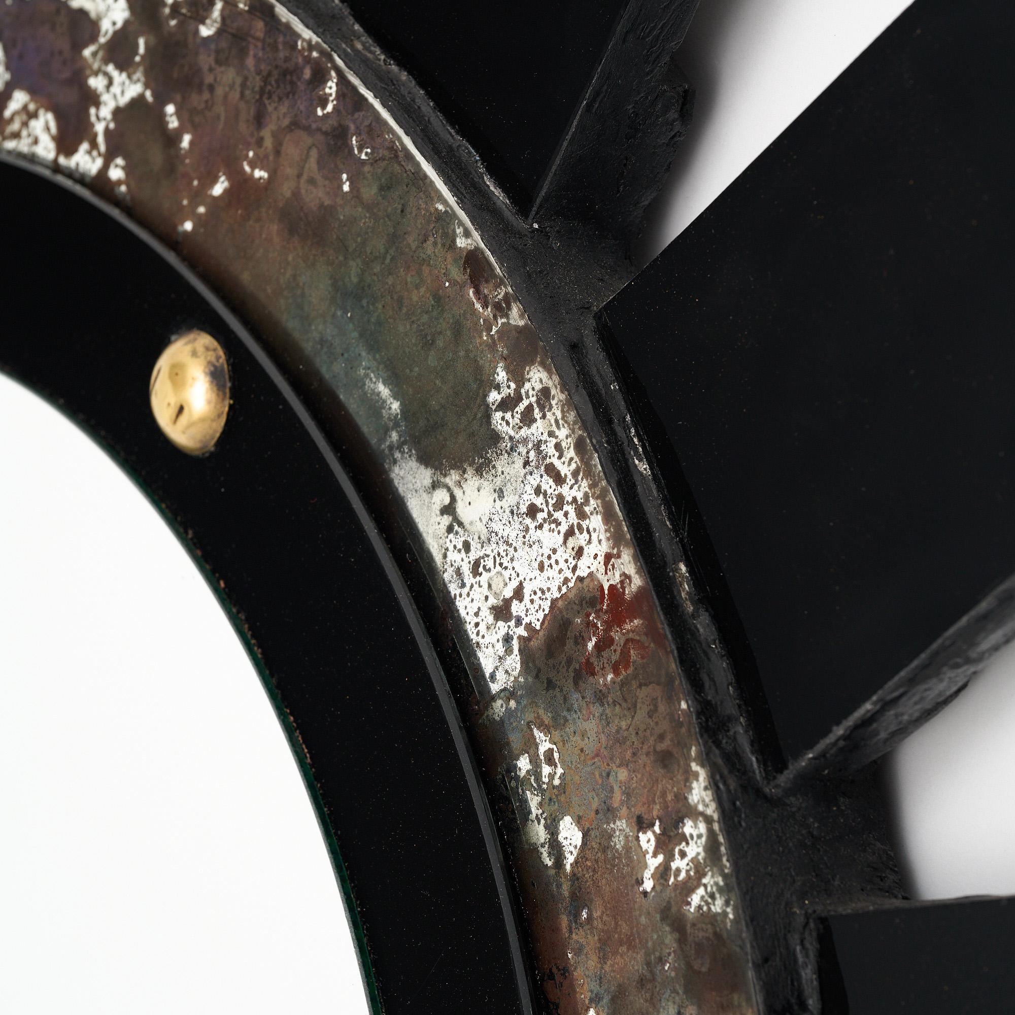 Modernist Sunburst Mirror For Sale 2