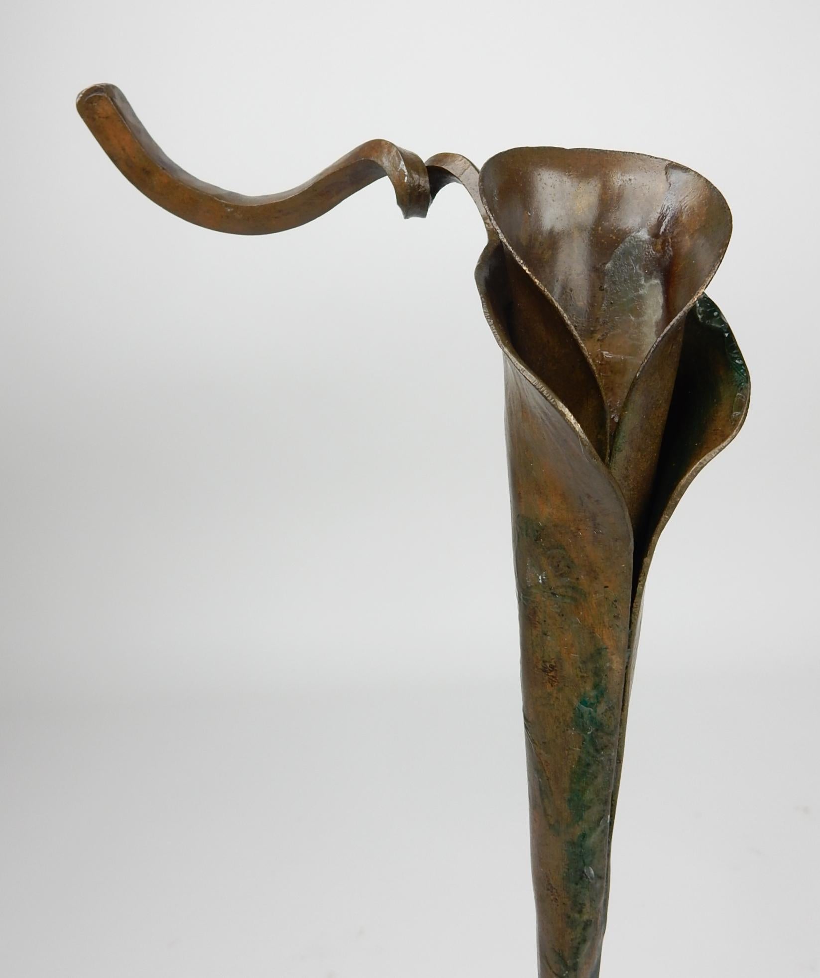 Mid-Century Modern Modernist Surreal Era Bronze Sculpture Candleholder For Sale