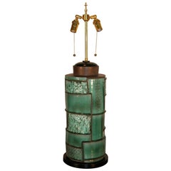 Vintage Modernist Swiss Ceramic Lamp
