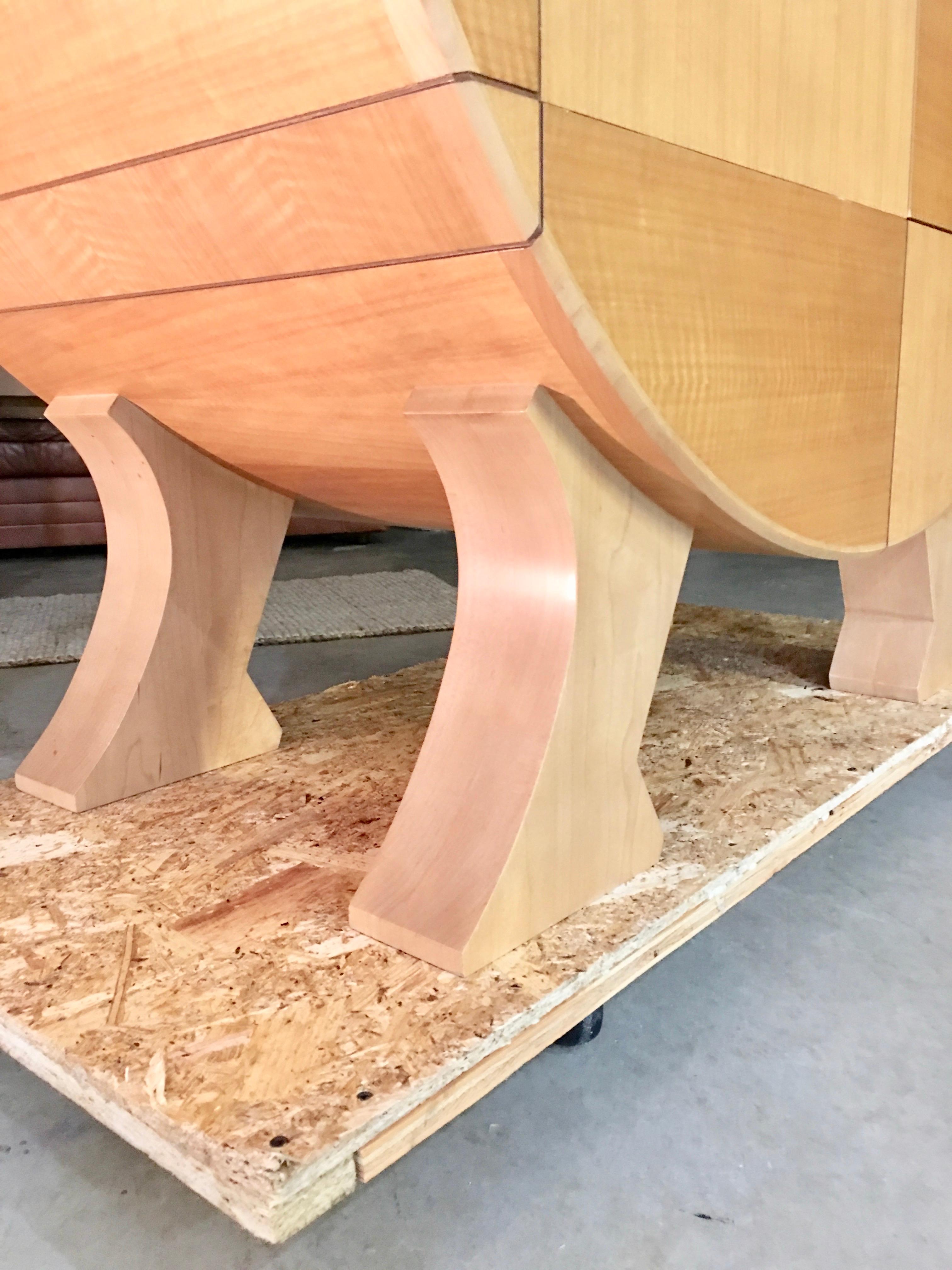 Modernist Sycamore Bar Cabinet by Michael Ryan Architects 8