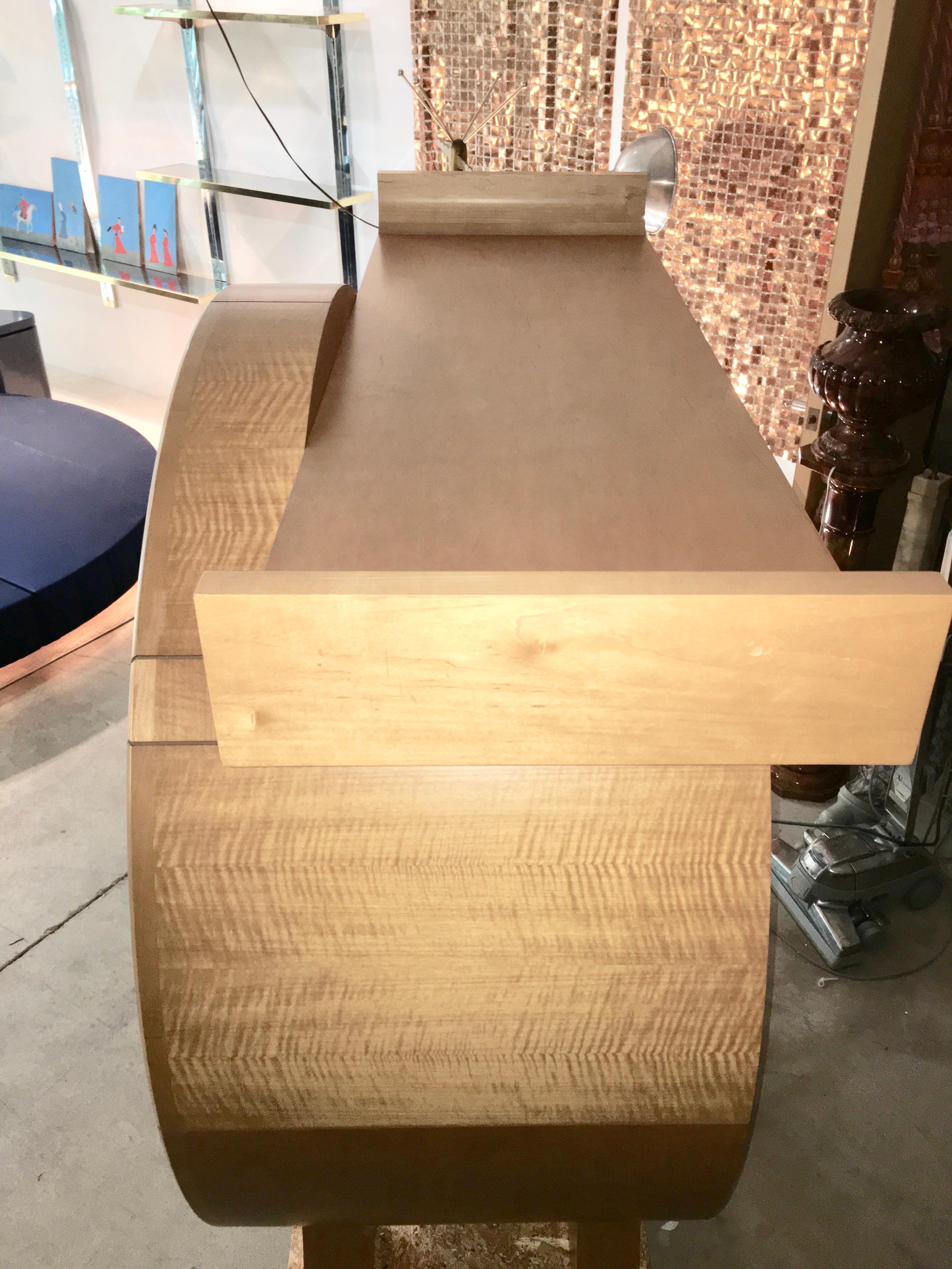 Modernist Sycamore Bar Cabinet by Michael Ryan Architects 10