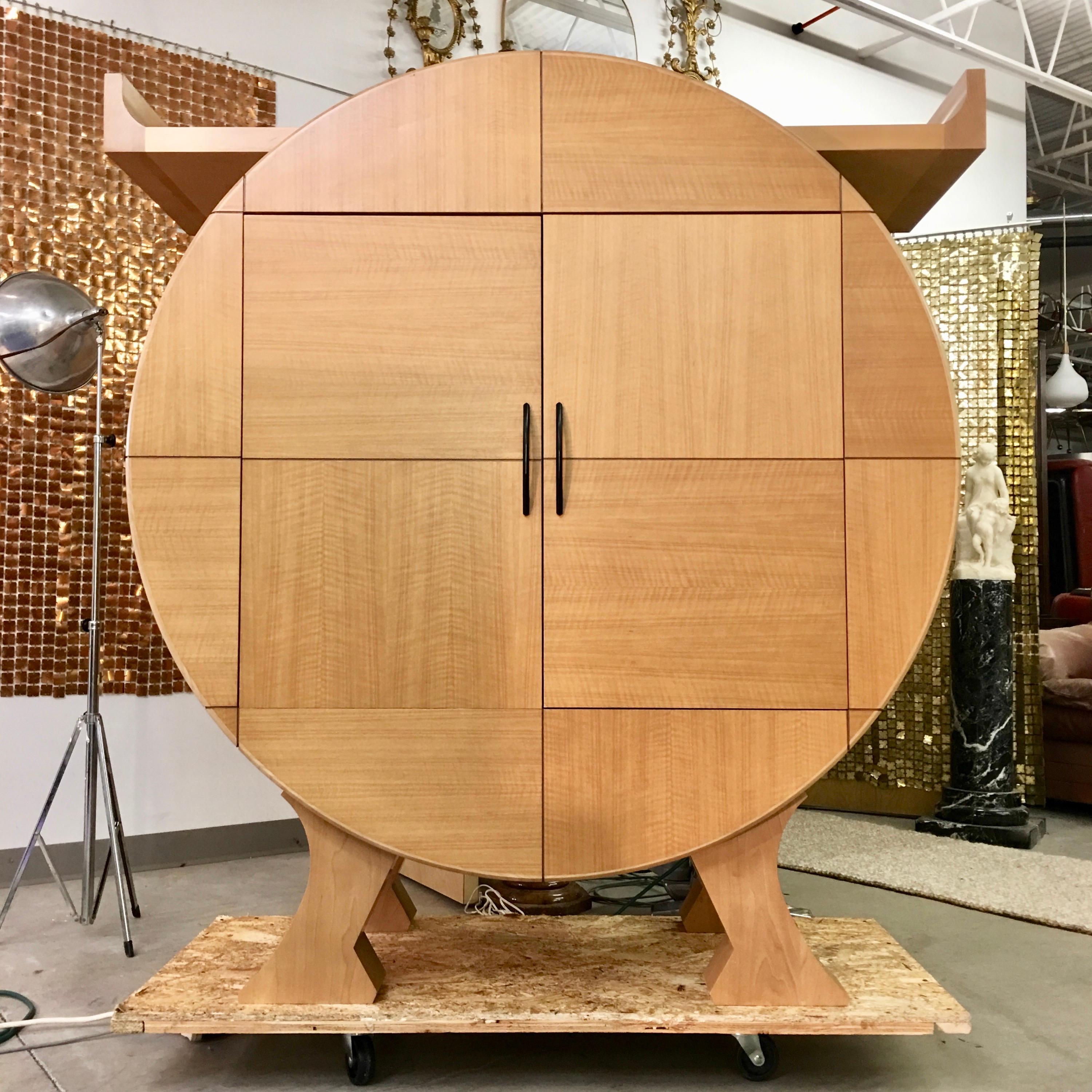 Contemporary Modernist Sycamore Bar Cabinet by Michael Ryan Architects