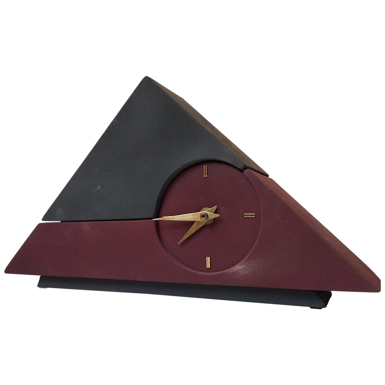 Modernist Table / Desk Clock by Junghans, Germany, 1970s For Sale