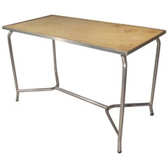 Modernistischer Tisch aus Aluminium, ca. 1930-1950