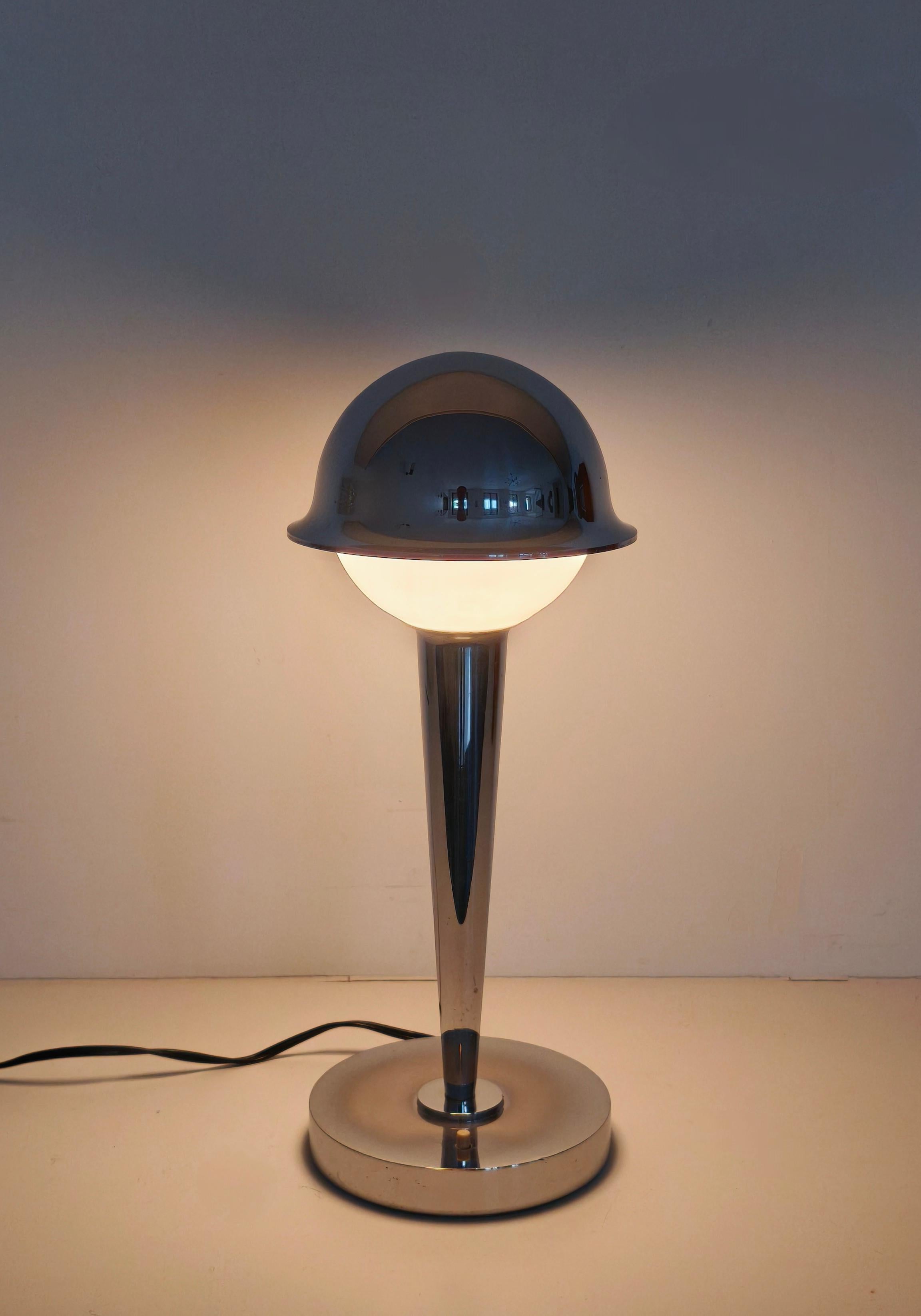 Lámpara de sobremesa modernista, años 30, Jean Perzel, Francia Metal en venta